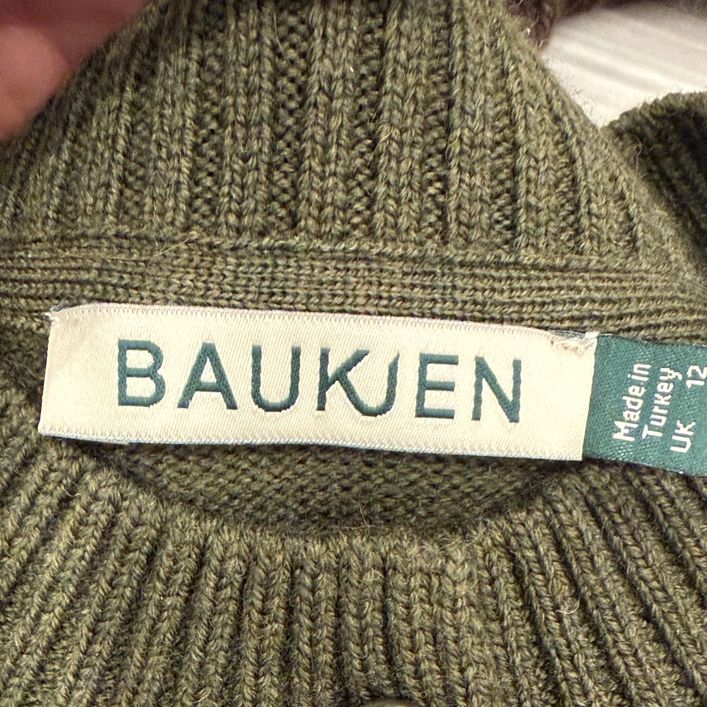 Baukjen Olive Green Knit Sweater